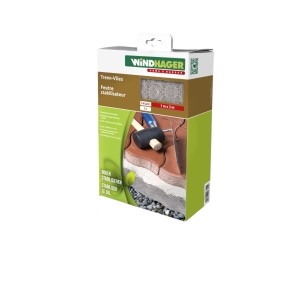 Windhager tessuto non tessuto di separazione e filtraggio, grigio, per la stabilizzazione del suolo e il controllo delle erbacce.