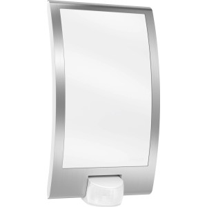 Applique murale extérieure Steinel L22 S en acier inoxydable avec détecteur de mouvement.