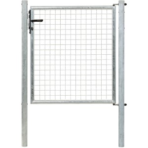 Portillon simple galvanisé à chaud (100x100 cm) pour grillage et clôture Fix-Clip Pro avec poteaux.
