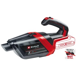 Einhell Akku-Handstaubsauger TE-HV 18/06 Li (ohne Akku) in Rot und Schwarz.