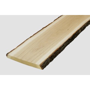 Rustikales, unbesäumtes Eichenholzbrett, 120cm, für Regalböden und Möbelbau.