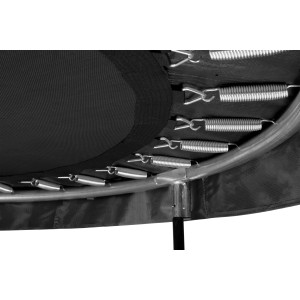 Dettaglio: molle e telaio del trampolino Salta Comfort Edition nero ø 153 cm.