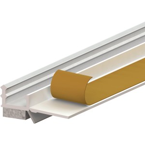 Profilo per spalletta Catnic, 2,6 m, con labbro di protezione per intonaco da 9 mm. Supporto per intonaco per finiture precise.