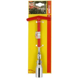 Chiave per candele Cartrend con doppio giunto, 21 mm, per riparazioni auto.
