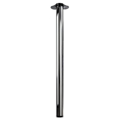 Hettich Gamba da tavolo Cromata Ø 60 x 900 mm incl. piastra di montaggio