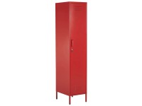 Beliani Büroschrank Frome Metall Rot (HxBxT) 185 x 38 x 50 cm Beliani Büroschrank Frome Metall Rot (HxBxT) 185 x 38 x 50 cm