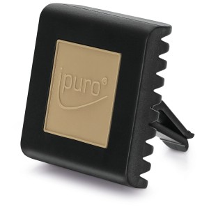 Parfum voiture Ipuro Car Line Cedar Wood noir avec clip de fixation pour voiture.