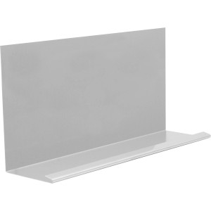 Lamiera angolare in alluminio naturale con gocciolatoio, 250 mm x 2 m, per tetti.