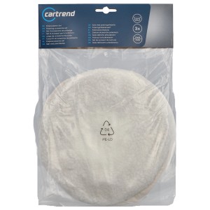 Cartrend Polierzubehör-Set, 3-teilig, Ø 240 mm, für Poliermaschinen. Autopflege für glänzende Ergebnisse.