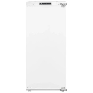 Weißer Sharp Einbau-Kühlschrank SJ-LD180E0XD mit Festtür und elektronischer Steuerung.