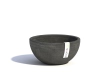 Ecopots Pflanzgefäss Brüssel Dunkelgrau Ø 25 cm / Höhe 12 cm
