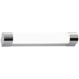 Briloner LED Applique murale de salle de bain Splash, 720 lm, chrome, 1 lumière. Éclairage de salle de bain moderne.