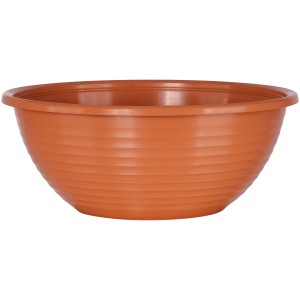 Coupe à plantes Geli, env. Ø 34 cm, terracotta, en plastique, aspect côtelé.