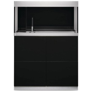 Oase Highline Optiwhite 200 aquarium combiné noir avec meuble.