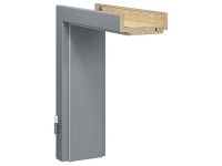 GetaDoor Türzarge Brillant Soft Mineralgrau 201,5 x 85 x 10 cm DIN Links