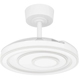 Ventilatore da soffitto a LED Eglo Riomaggiore bianco, Ø 77cm. Lampada da soffitto con ventilatore.