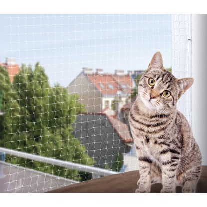 Cat Protect Netz Transparent mit Befestigung 6 x 3 m