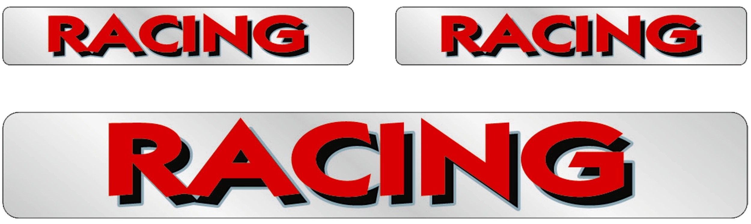 Sticker Racing 3D-Effekt 3 Stk. kaufen bei OBI