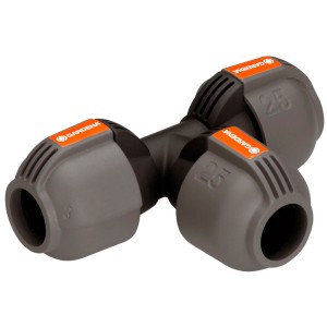Gardena Raccordo a T 25 mm per sistemi di irrigazione: derivazione facile dei tubi.