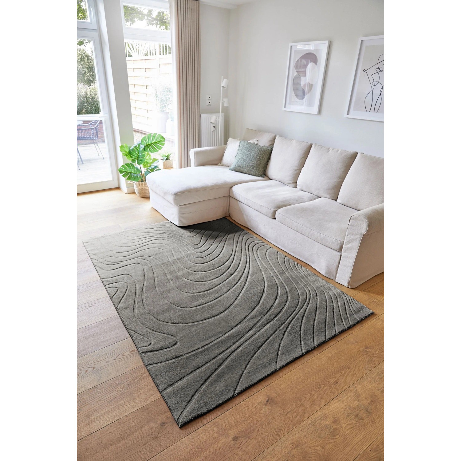 Andiamo Teppich Dale Polyester Anthrazit 160 x 230 cm kaufen bei OBI