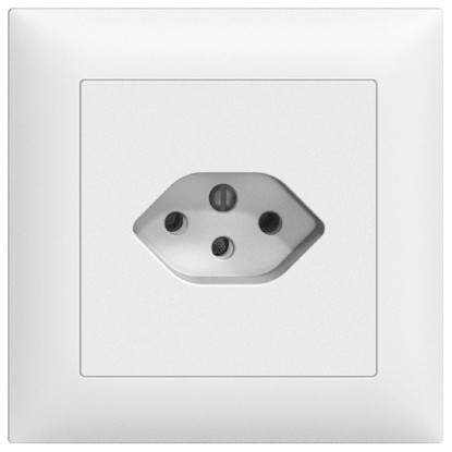 Feller Unterputz-Steckdose EdizioDue 1 x T13 Weiss