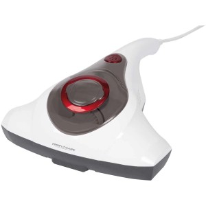 Aspirapolvere antiacaro MS 3079: Aspirapolvere bianco con lampada UV per pulire materassi e imbottiti.