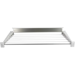 Stendibiancheria a muro telescopico Stewi Prestige, 80 cm, bianco. Stendino estensibile per montaggio a parete.