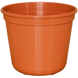Vaso per fiori Geli Standard, Ø 32 cm, terracotta, in plastica robusta per giardino e balcone.