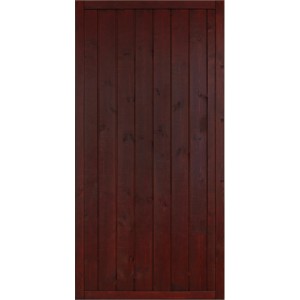 Panneau de clôture Oxford, laqué brun, 180x90cm. Élément de clôture en bois pour jardin et propriété.