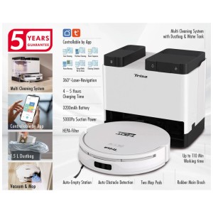 Trisa Electronics Robot Aspirateur T-Bot Plus 5000