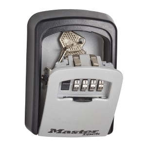 Master Lock Select Access 5401EURD cassetta portachiavi da parete con combinazione e chiave all'interno.