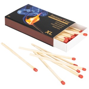 Thermofire XL fiammiferi, 45 pezzi, lunghezza 100mm, per accendere griglie e caminetti.