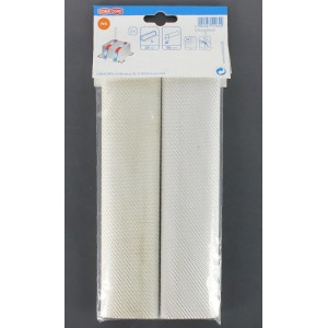 Conacord Schutzschlauch aus Polyester, 25 cm lang, für Gurtbreiten bis 50 mm. Weißes Gewebe in Verpackung.