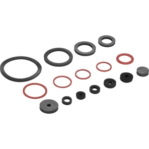 Kit de joints sanitaires, 32 pièces : joints en caoutchouc, joints en fibre et rondelles de robinet pour salle de bain, cuisine et WC.