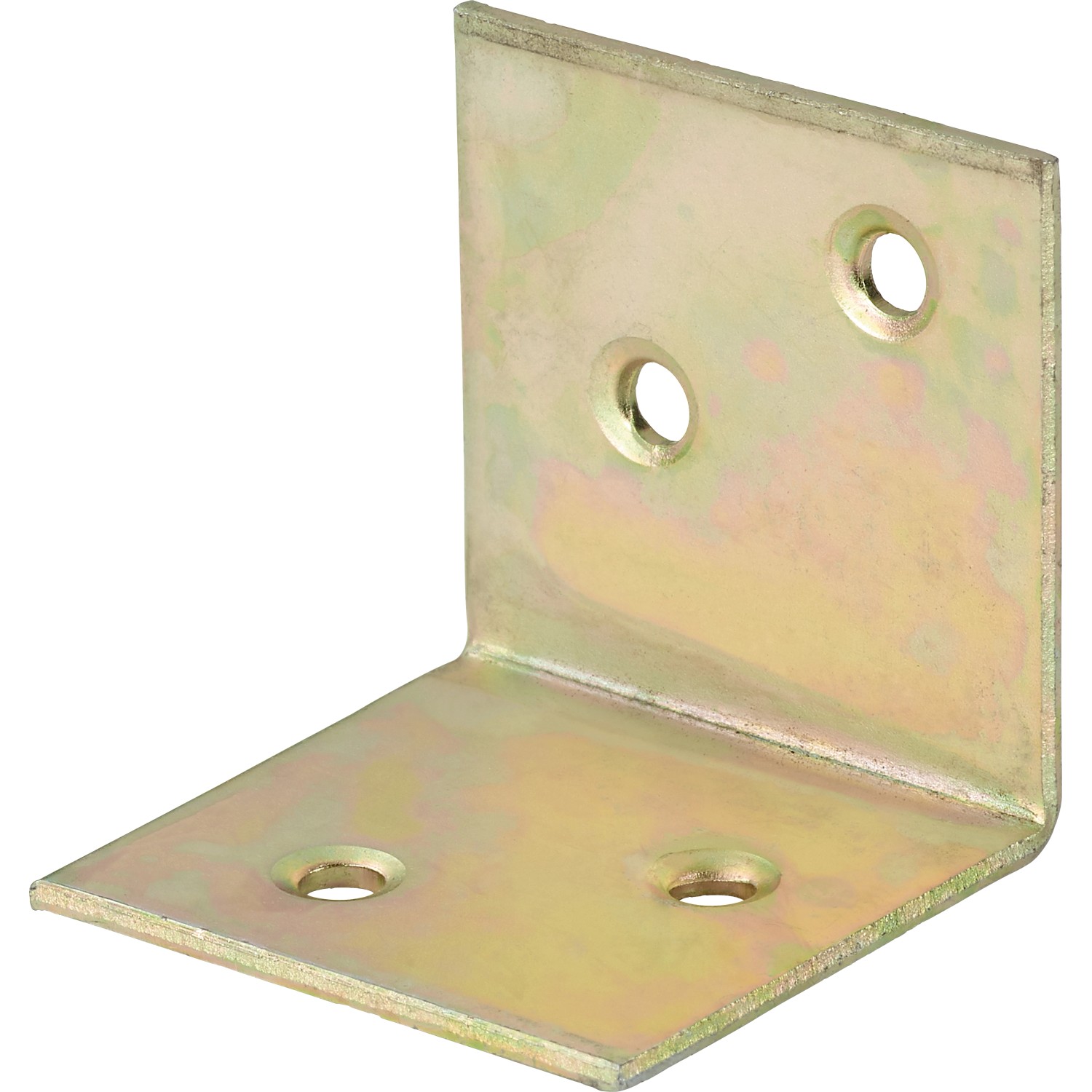 Équerre grand angle galvanisée Jaune (HxlxP) 40 x 40 x 40 mm