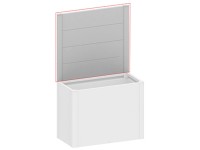 Biohort Sichtschutz DaVinci o. Acrylglas Gr. 1 m Silber-Metallic