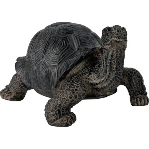 Dekorative Schildkröten-Figur (Höhe 13,5 cm) für den Garten, aus wetterfestem Polyresin.
