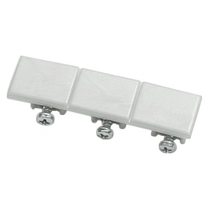 Gardinia Embout pour rails de rideaux japonais 3 voies, blanc, 2 pcs.