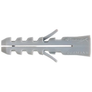 Cheville grise Fischer S 12 pour fixation sécurisée.