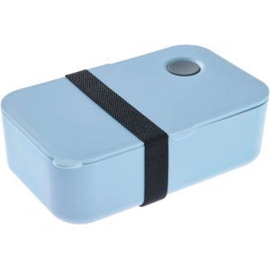 Lunchbox blu Keeeper Una in polipropilene con elastico nero.