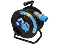 Kabelrolle 1 x T23 / 1 x CEE16-3 / 1 x Schuko / IP 44 Länge 30 m