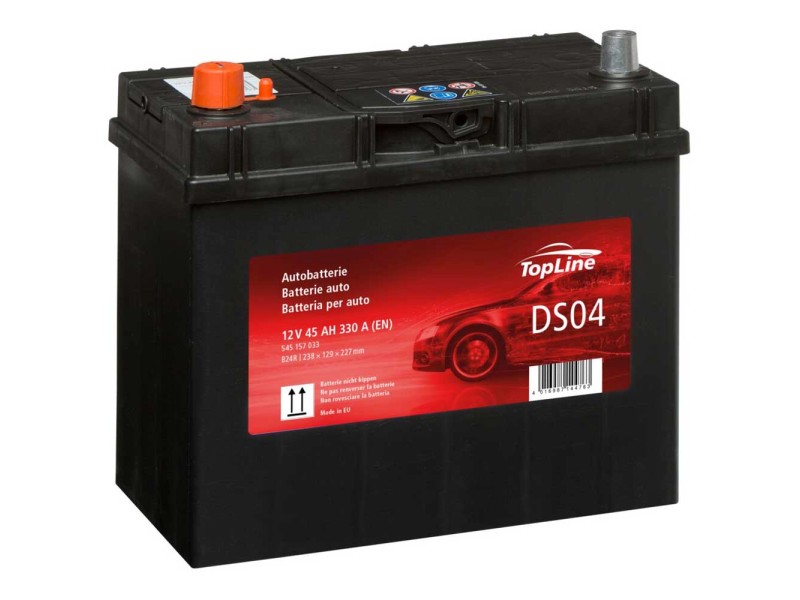 TopLine Starter-Batterie DS04 / B24R / 12 V / 45 Ah
