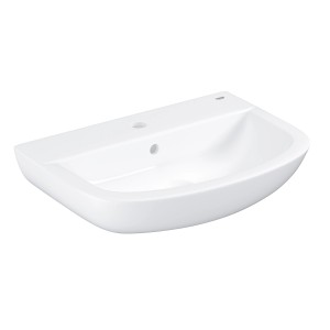 Lavabo Grohe Bau Ceramic, bianco alpino, per montaggio a parete. Lavabo con troppopieno.
