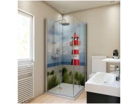 Breuer Rückwand Foto Leuchtturm 2-seitig 90 x 210 cm