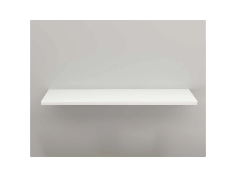 Mensola 120 cm – Bianco Finitura Opaco – 120 x 20 x 2,2cm – BERIT