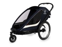 Hamax Fahrradanhänger Breeze Twin Dunkelblau-Creme