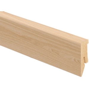 Plinthe hêtre Swaran, 60x20 mm, longueur 260 cm. Plinthe MDF aspect bois.