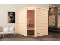 Weka Massivholzsauna Turku 2 Sparset Glastür BioS 9,0 kW Weka Massivholzsauna Turku 2 Sparset Glastür BioS 9,0 kW