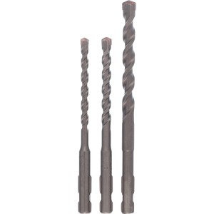 Set di punte per trapano per cemento Bosch SDS Quick, 3 pezzi per pietra e cemento.