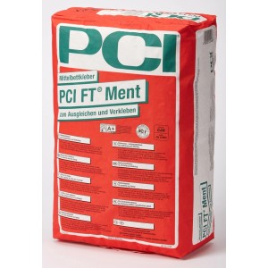 Sack FT-Ment Mittelbettkleber von PCI zum Ausgleichen und Verkleben von Fliesen.
